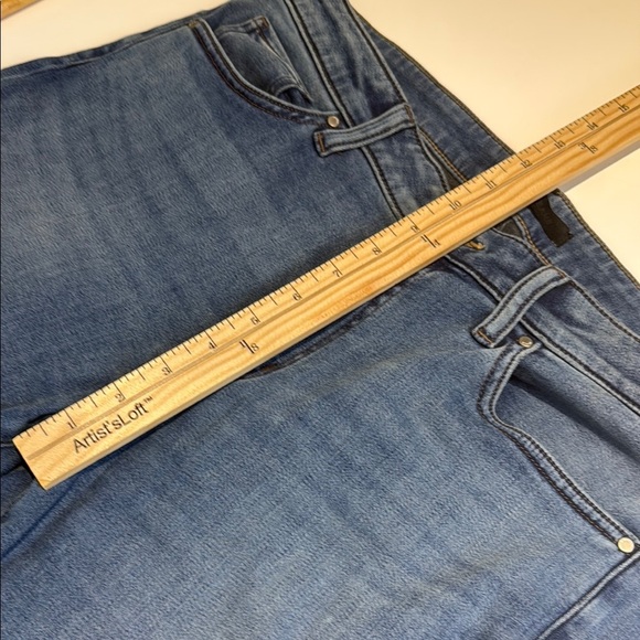 Uniqlo Heattech Blue Skinny Jeans High-Rise Size 30X32 - Picture 8 of 10